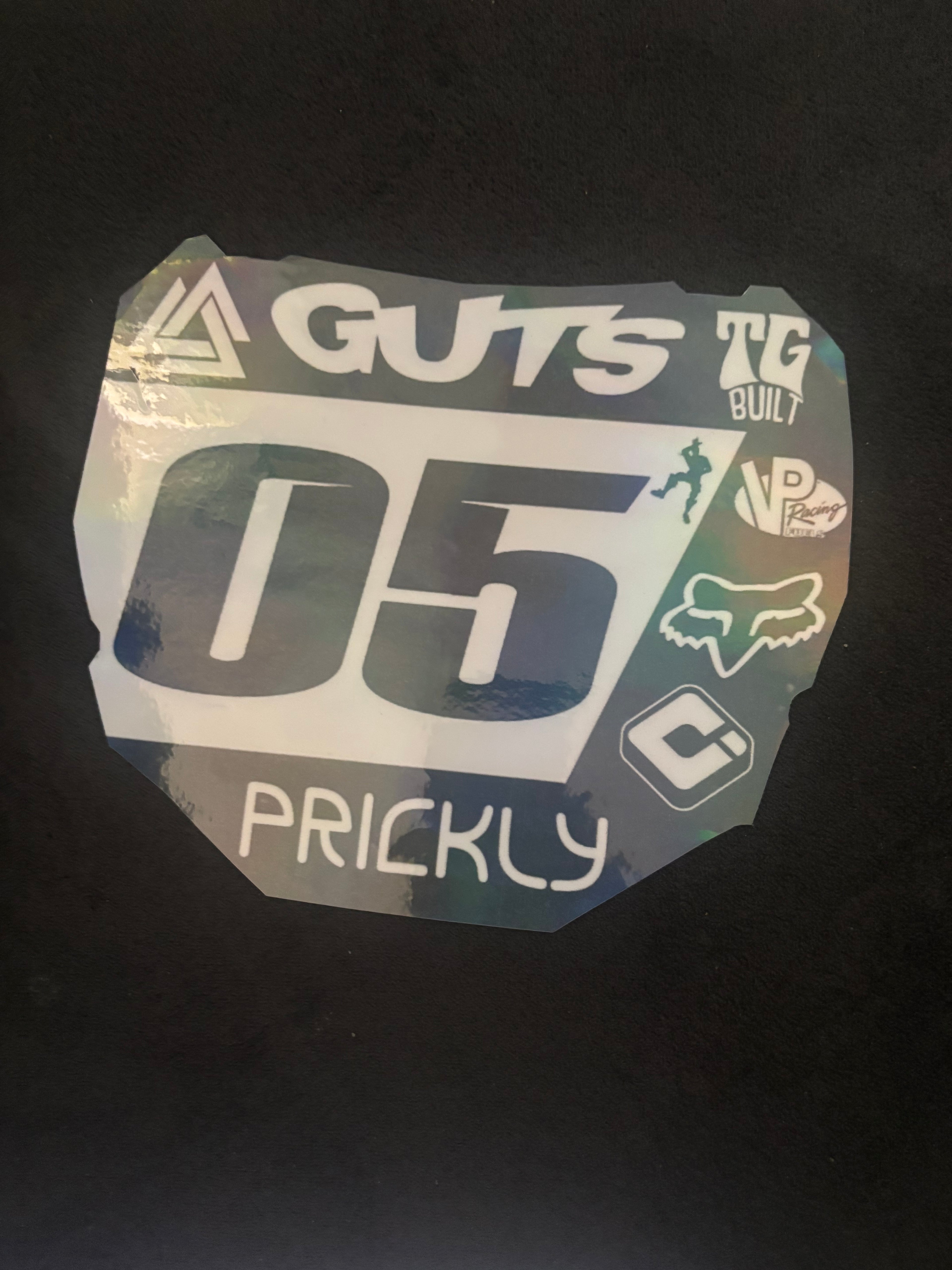 Electric bike number plate decal